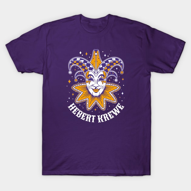 Hebert Krewe Colorful Mardi Gras T-Shirt by SLAG_Creative